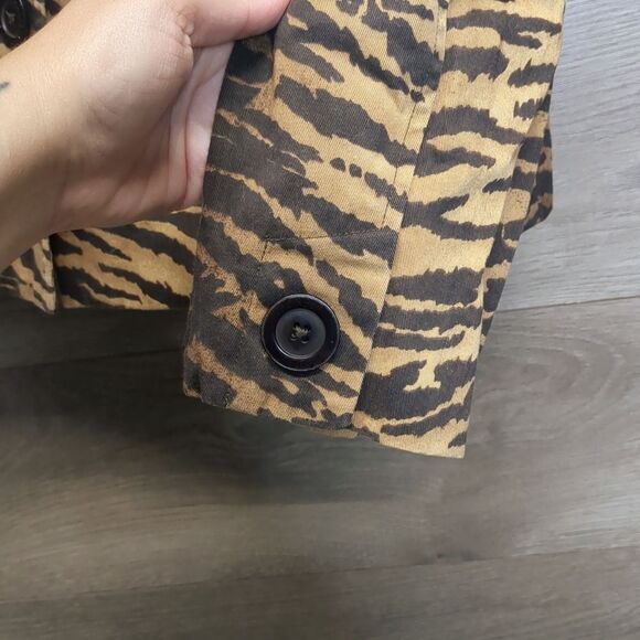 Jones New York Work Tiger Print Blazer Jacket Women's Size Large - Picture 7 of 12